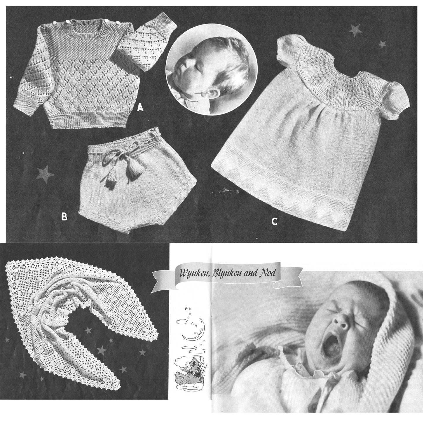 vintage knitting patterns download Day17Vintage B1072 Baby Styles by Beehive No. 35