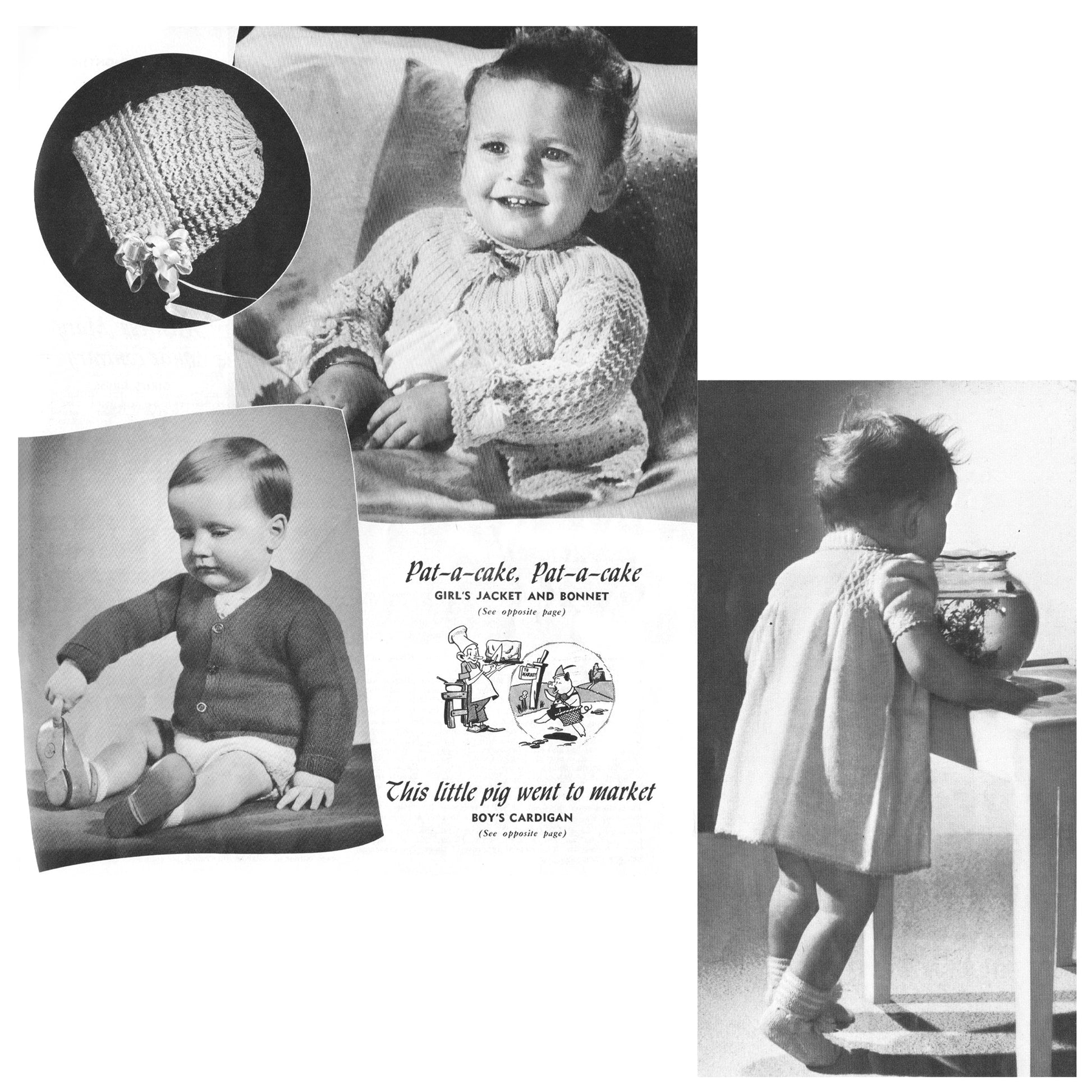 vintage knitting patterns download Day17Vintage B1072 Baby Styles by Beehive No. 35