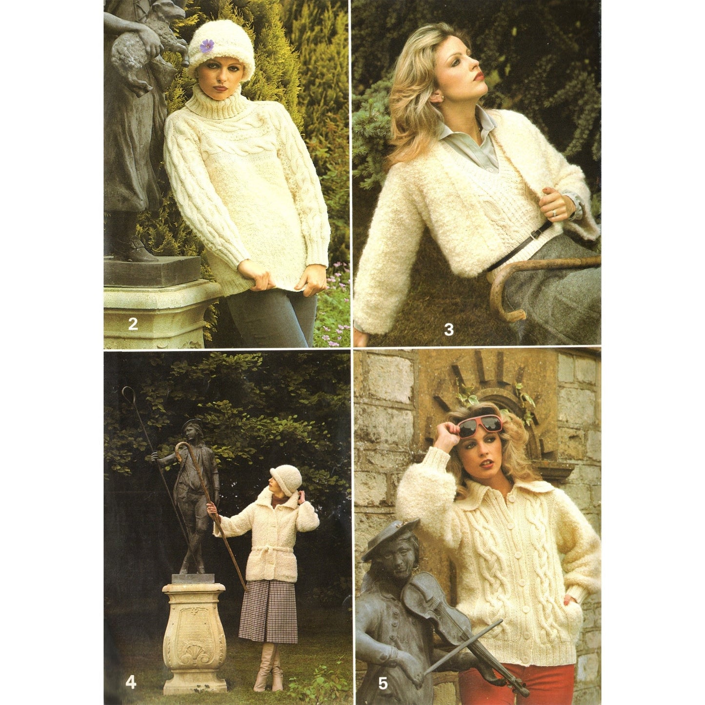 vintage knitting patterns download Day17Vintage B1074 Astrakhan Fashion Hand Knits Booklet