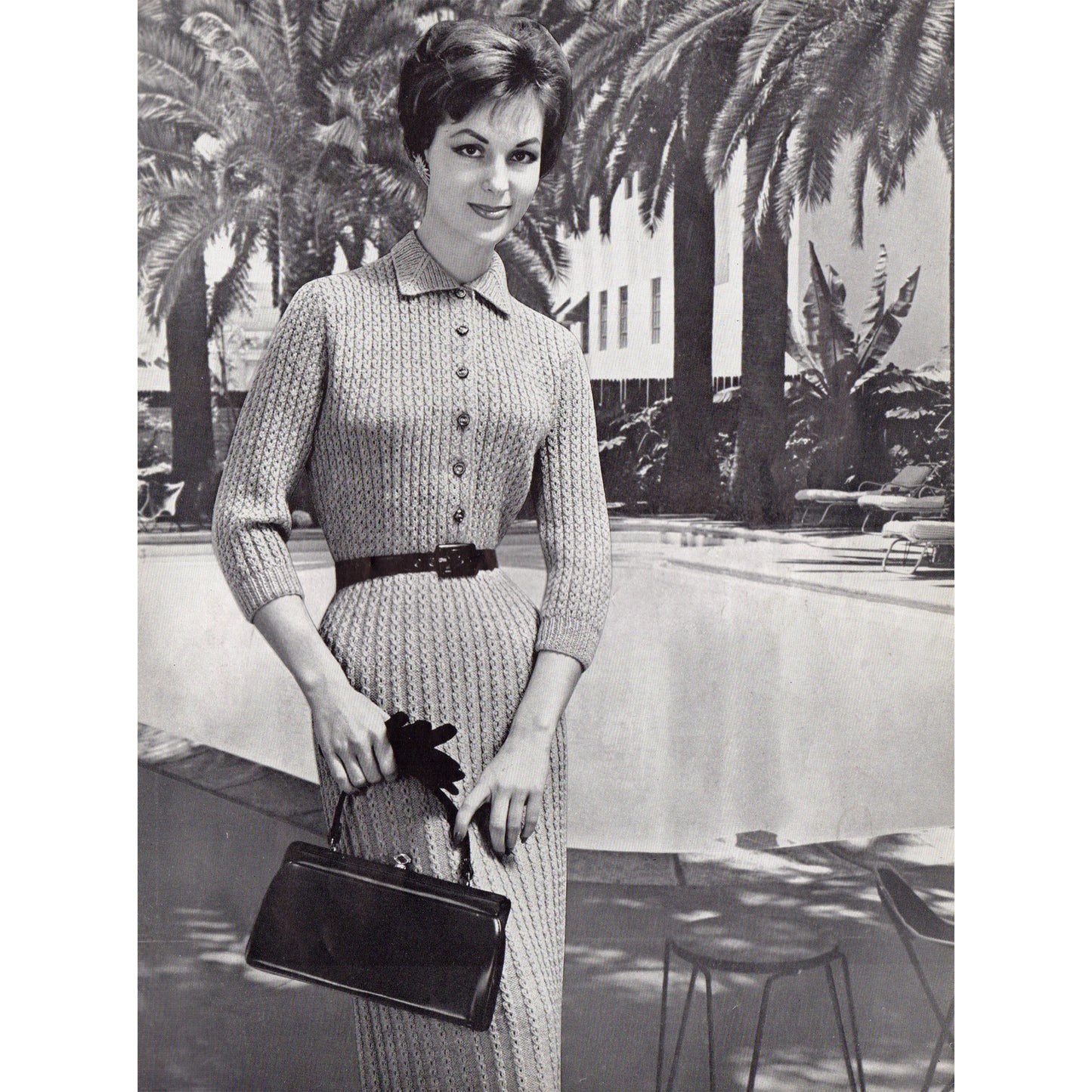 vintage knitting patterns download Day17Vintage B1075 Bear Brand Easy to Knit Fashions for Resort and Sport Vol. 358