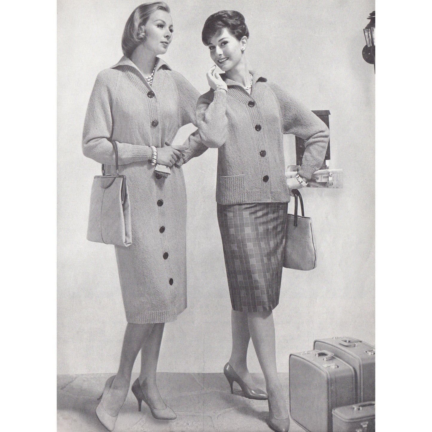 vintage knitting patterns download Day17Vintage B1075 Bear Brand Easy to Knit Fashions for Resort and Sport Vol. 358