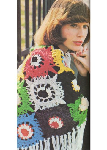 vintage knitting patterns download Day17Vintage L1023 Sequined Crochet Shawl