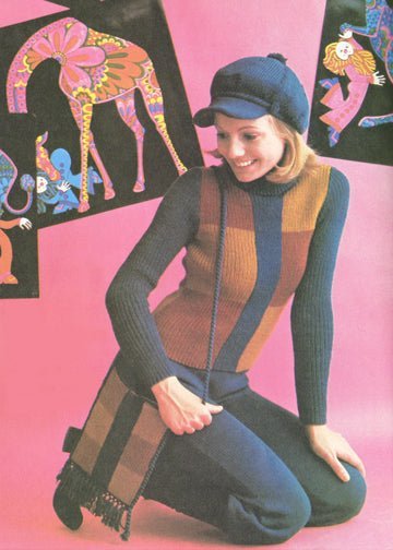 vintage knitting patterns download Day17Vintage L1030 Patchwork Knickerbocker Ensemble