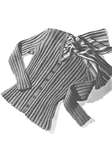 vintage knitting patterns download Day17Vintage L1046 Cabled Cardigan