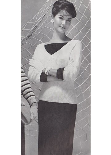 vintage knitting patterns download Day17Vintage L1053 Two-Piece Skirt Suit