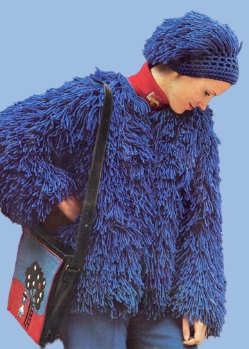 vintage knitting patterns download Day17Vintage L1108 Faux Fur Jacket and Hat