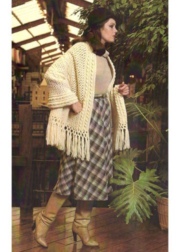 vintage knitting patterns download Day17Vintage L1120 Crocheted Aran Stole