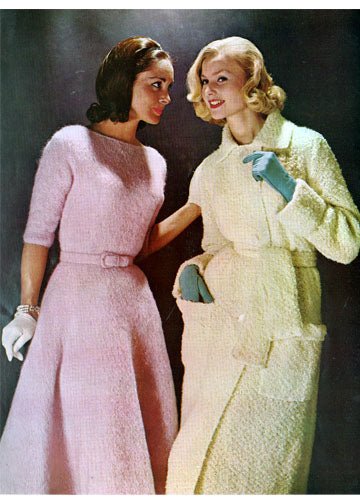 vintage knitting patterns download Day17Vintage L1130 Fifties Dress & Coat