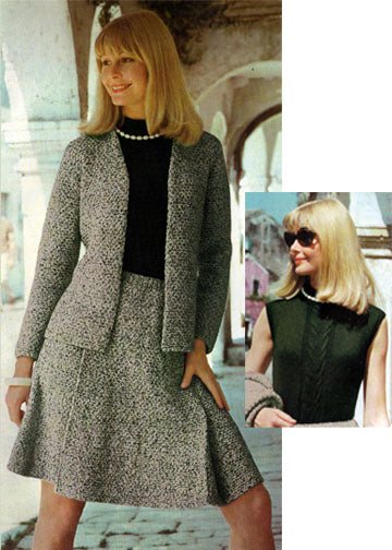 vintage knitting patterns download Day17Vintage L1158 Three Piece Skirt Suit