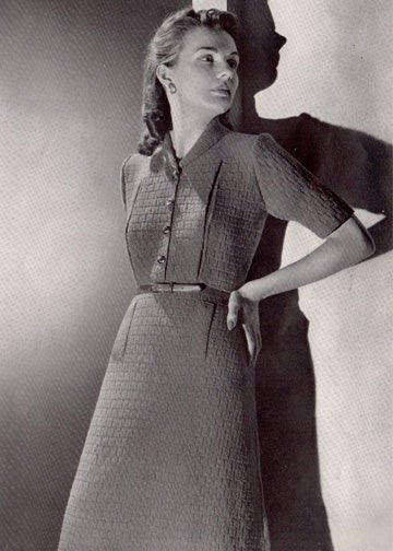 vintage knitting patterns download Day17Vintage L1192 Tailored Short Sleeve Dress