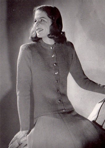 vintage knitting patterns download Day17Vintage L1202 Fitted Forties Cardigan