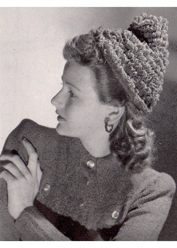 vintage knitting patterns download Day17Vintage L1204 Knitted Forties Hat