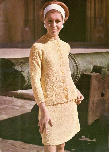vintage knitting patterns download Day17Vintage L1224 Sixties Scalloped Suit