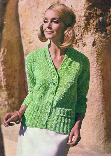 vintage knitting patterns download Day17Vintage L1228 Fitted Sixties Cardigan
