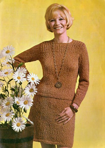 vintage knitting patterns download Day17Vintage L1229 Sixties Skirt Set