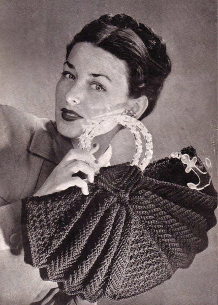 vintage knitting patterns download Day17Vintage L1247 1940s Crochet Purse