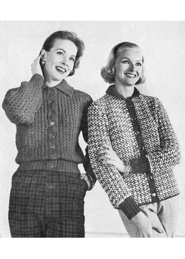 vintage knitting patterns download Day17Vintage L1294 Bulky Fifties Jackets