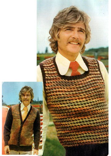 vintage knitting patterns download Day17Vintage M1053 Men's Twinset and Tie