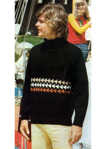 vintage knitting patterns download Day17Vintage M1057 Arrowhead Turtleneck