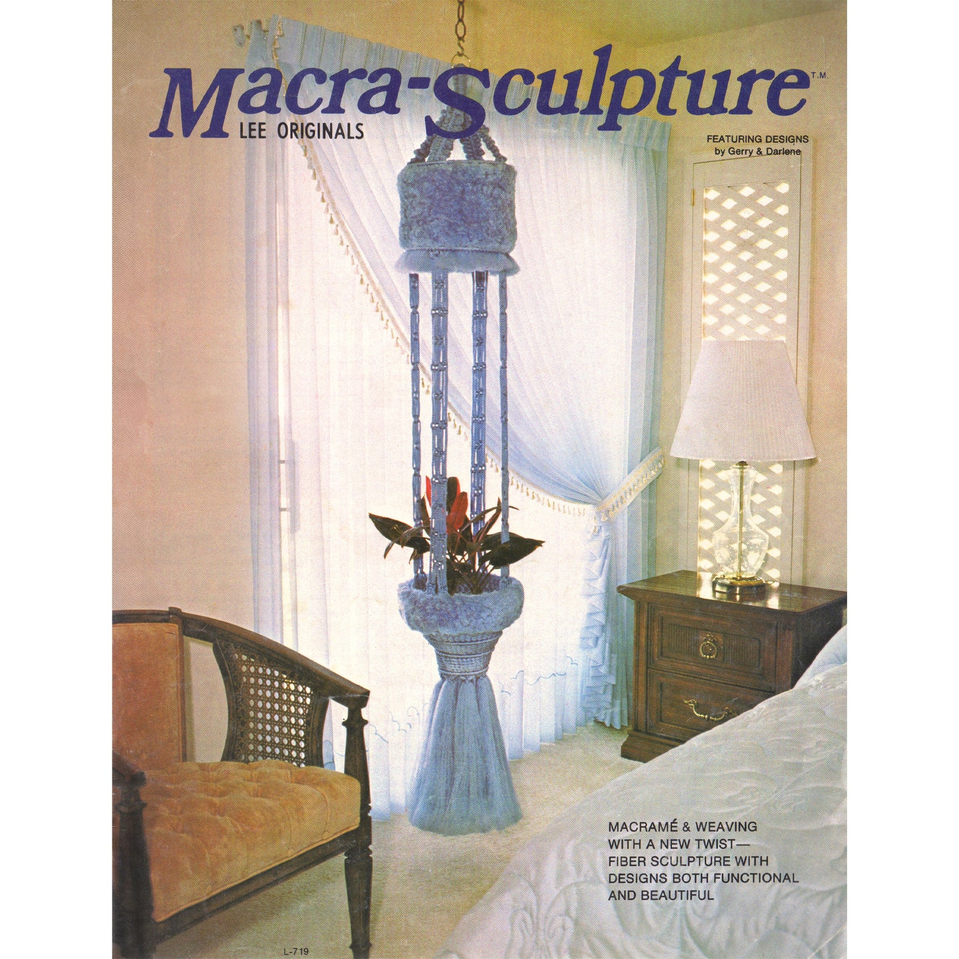 vintage knitting patterns download Day17Vintage B1076 Macra-Sculpture Macramé Pattern Book by Lee Originals