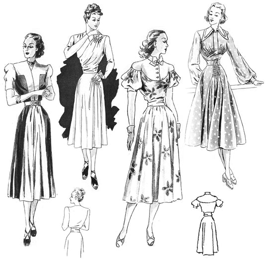 vintage knitting patterns download Day17Vintage B1068 1949 German Pattern Drafting Book for Sewing