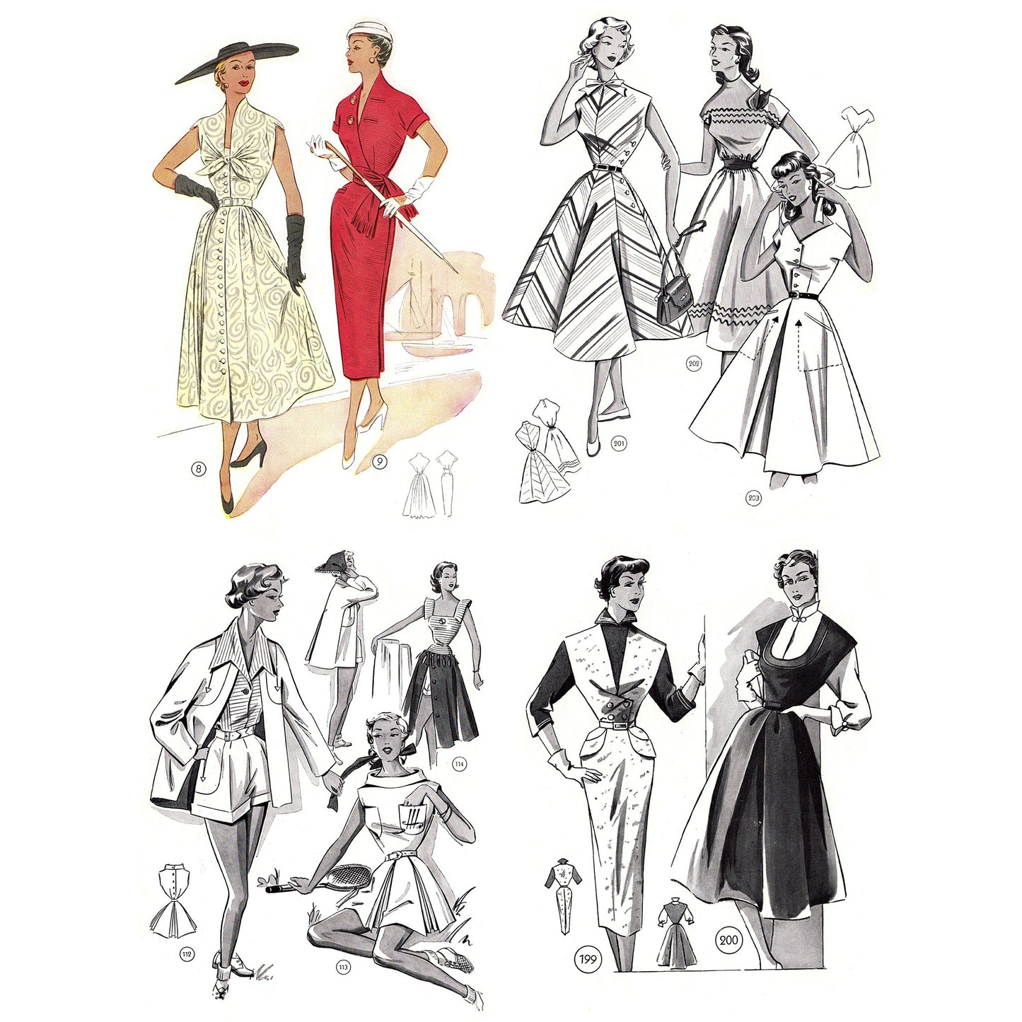 vintage knitting patterns download Day17Vintage B1069 German Pattern Drafting Book for Sewing 1955 / 1956
