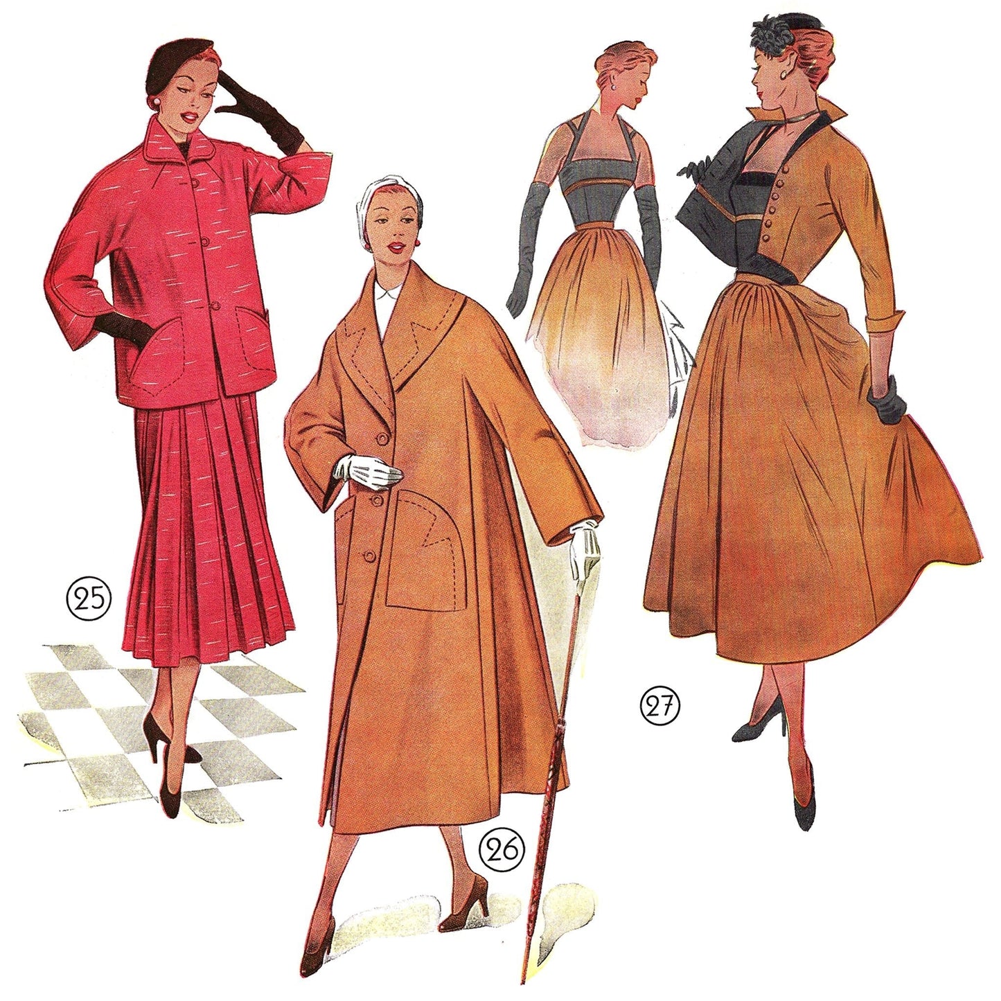 vintage knitting patterns download Day17Vintage B1069 German Pattern Drafting Book for Sewing 1955 / 1956