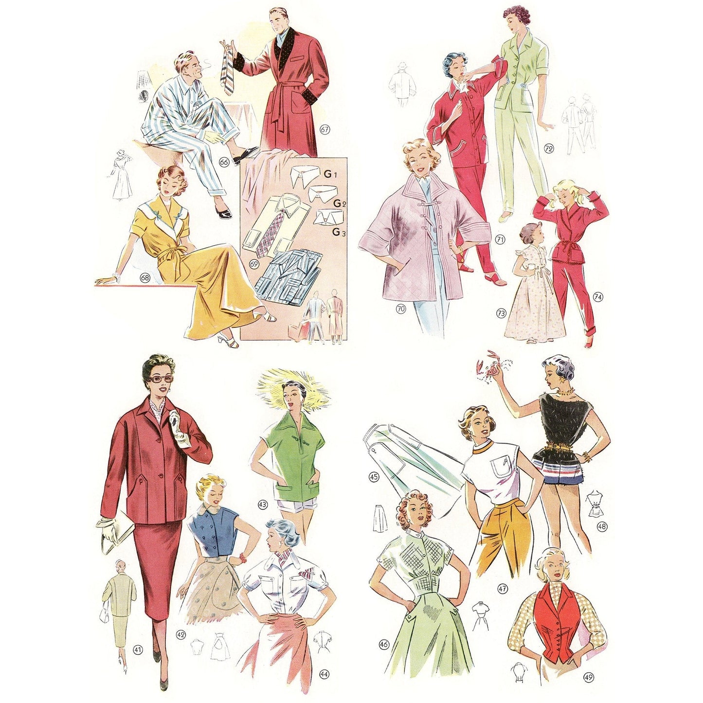 vintage knitting patterns download Day17Vintage B1069 German Pattern Drafting Book for Sewing 1955 / 1956