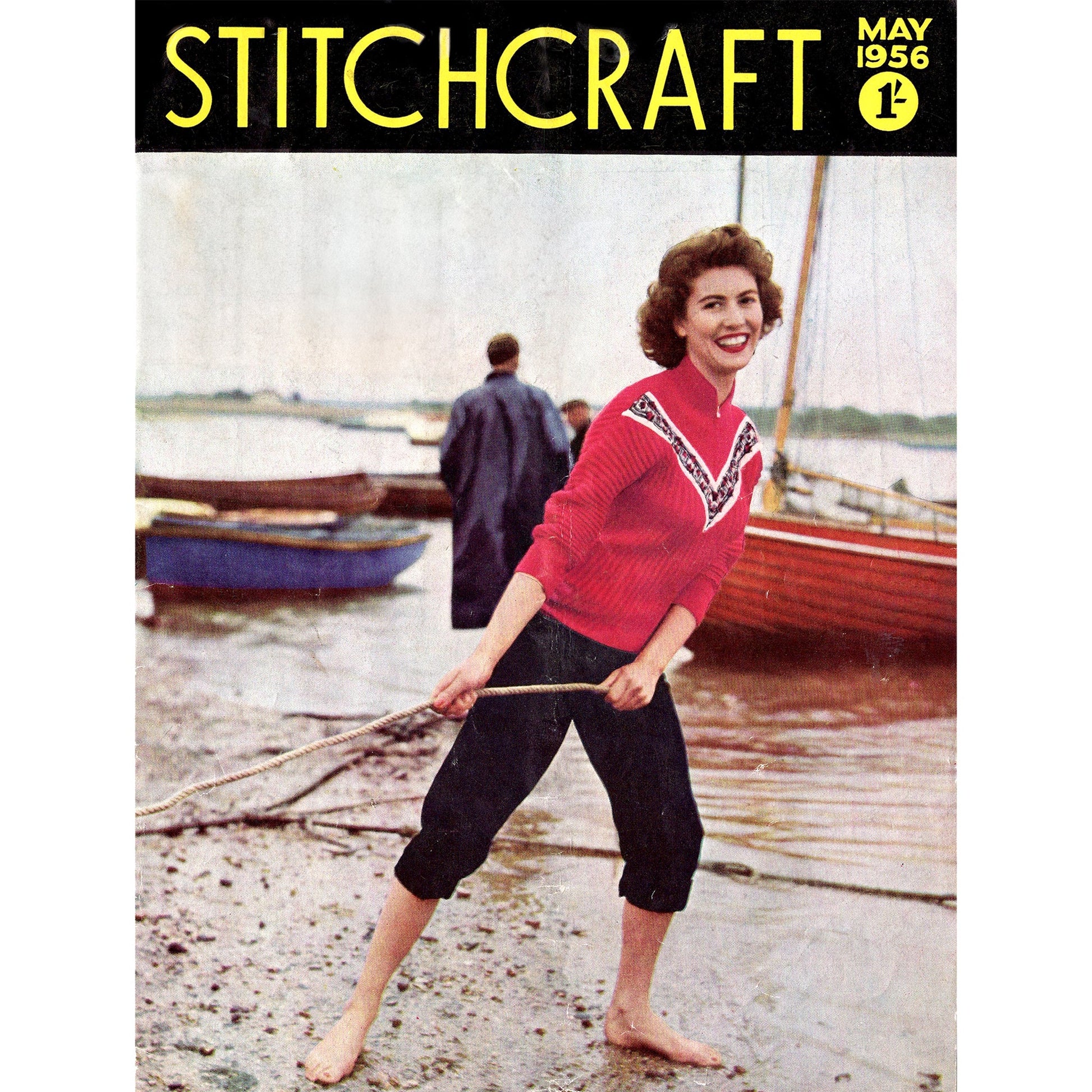 vintage knitting patterns download Day17Vintage B1005 Stitchcraft Magazine May 1956