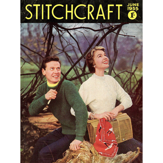 vintage knitting patterns download Day17Vintage B1010 Stitchcraft Magazine June 1955