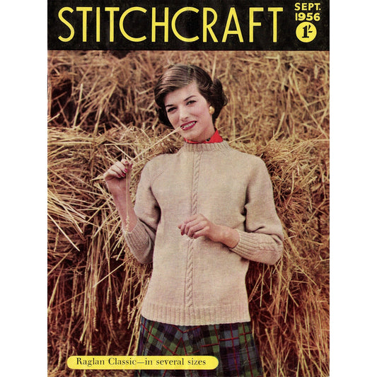 vintage knitting patterns download Day17Vintage B1012 Stitchcraft Magazine September 1956