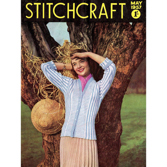 vintage knitting patterns download Day17Vintage B1013 Stitchcraft Magazine May 1957