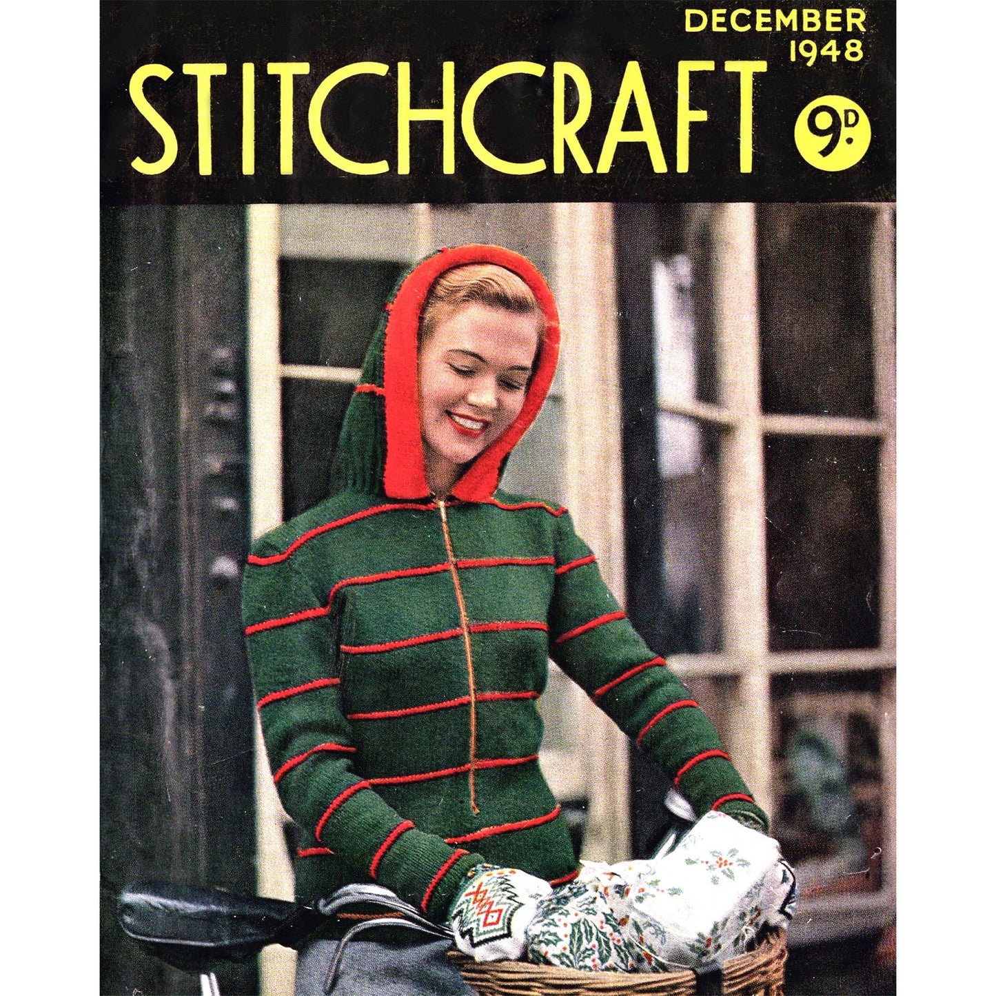 vintage knitting patterns download Day17Vintage B1014 Stitchcraft Magazine December 1948