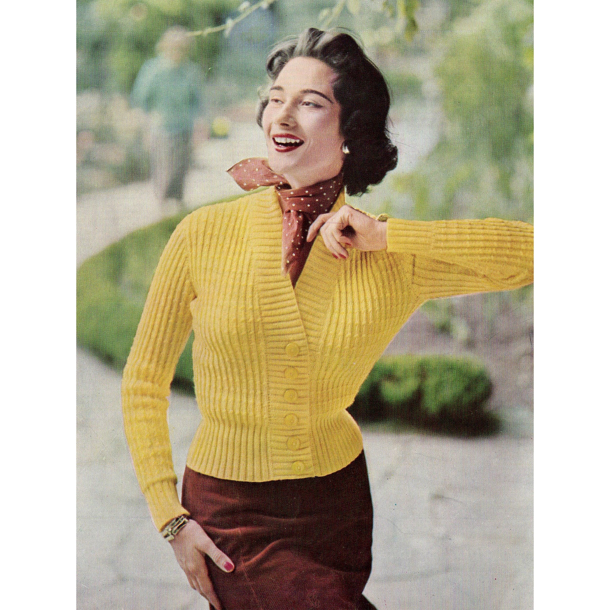 vintage knitting patterns download Day17Vintage B1056 Stitchcraft Magazine No. 251 November 1954