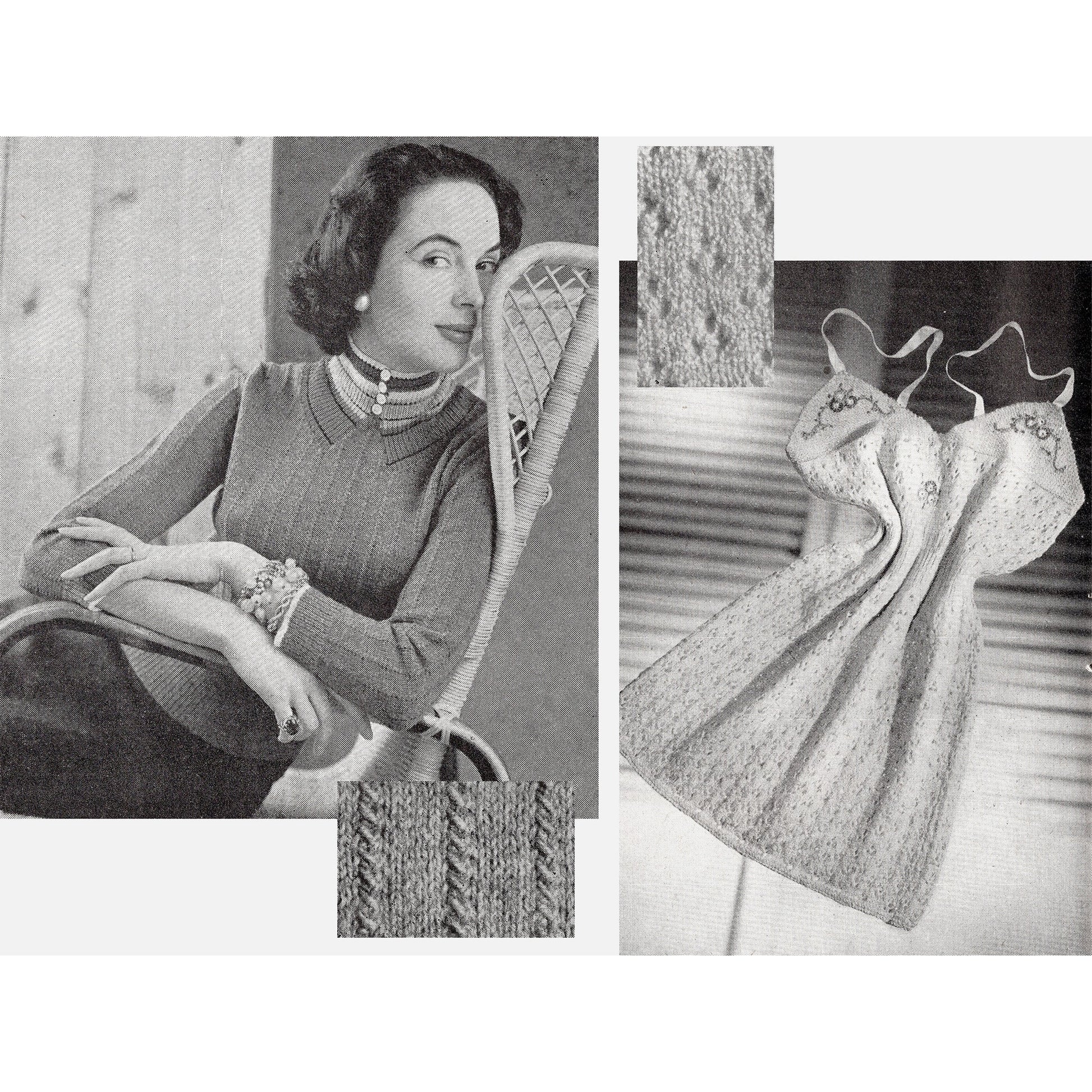 vintage knitting patterns download Day17Vintage B1056 Stitchcraft Magazine No. 251 November 1954