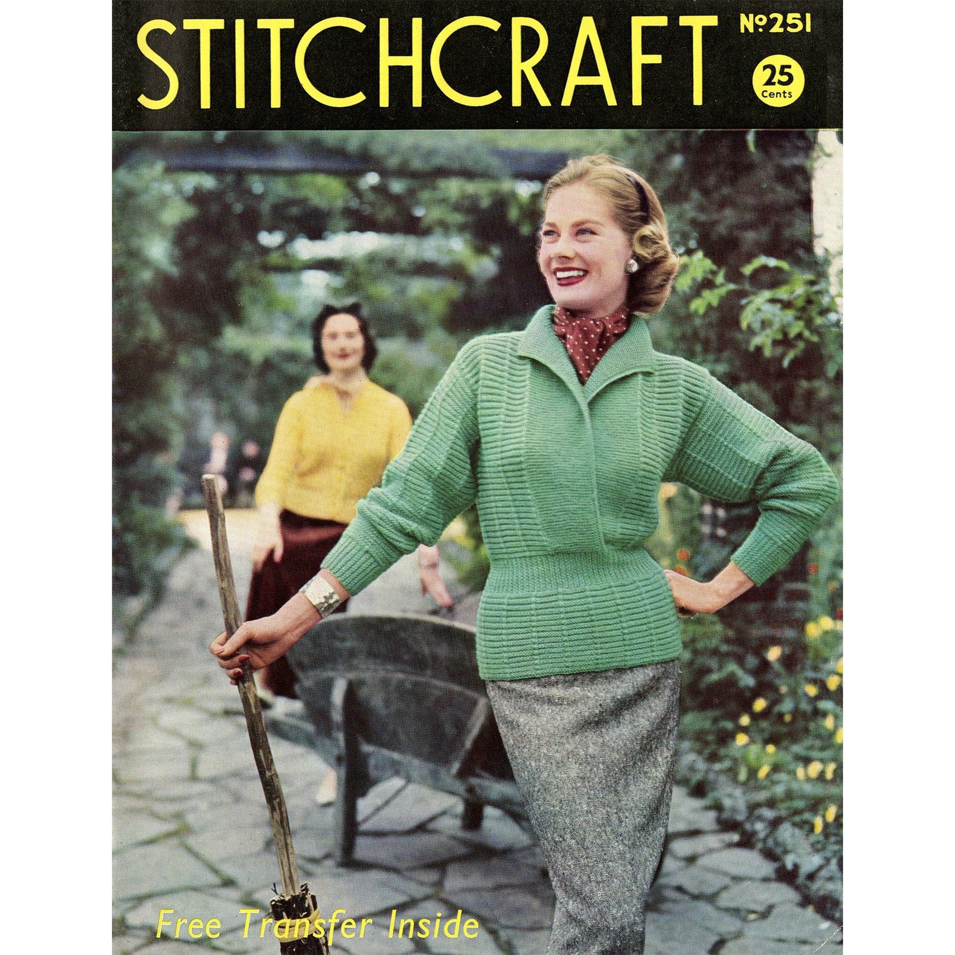 vintage knitting patterns download Day17Vintage B1056 Stitchcraft Magazine No. 251 November 1954