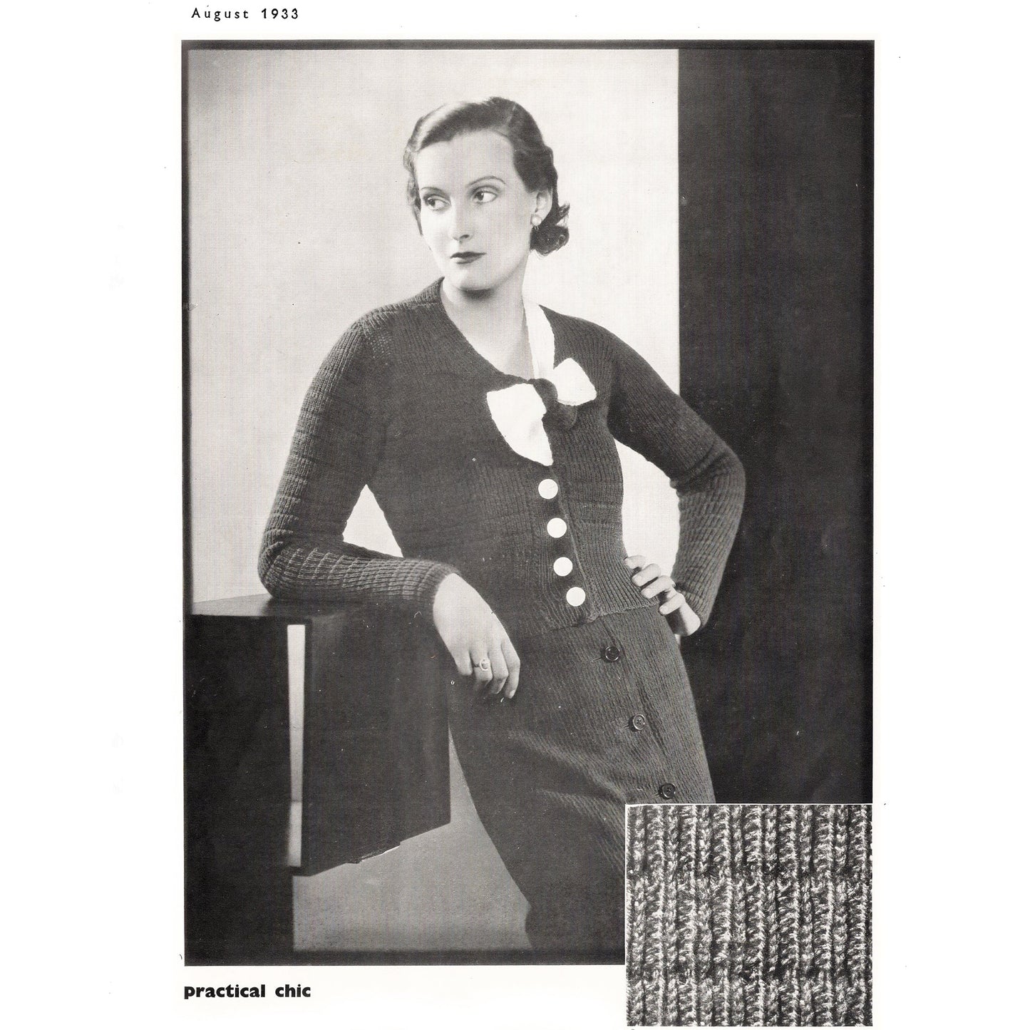 vintage knitting patterns download Day17Vintage B1065 Stitchcraft Magazine August 1933