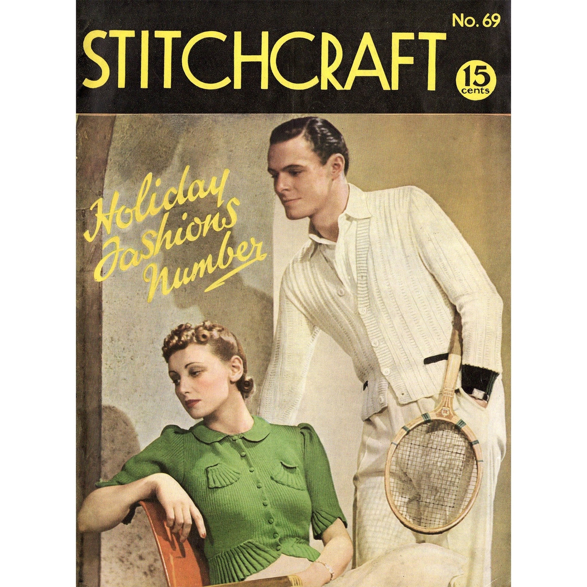 vintage knitting patterns download Day17Vintage B1067 Stitchcraft Magazine No. 69 1938