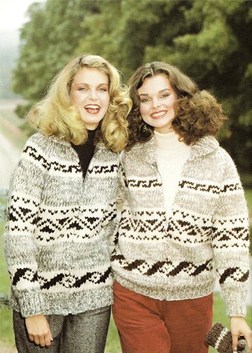 vintage knitting patterns download Day17Vintage U1005 Salish Sea Cowichan Sweater