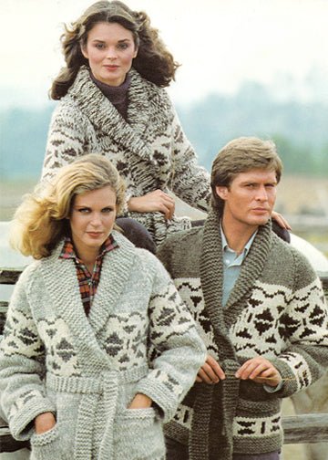 vintage knitting patterns download Day17Vintage U1007 Cowichan Wrap Sweater