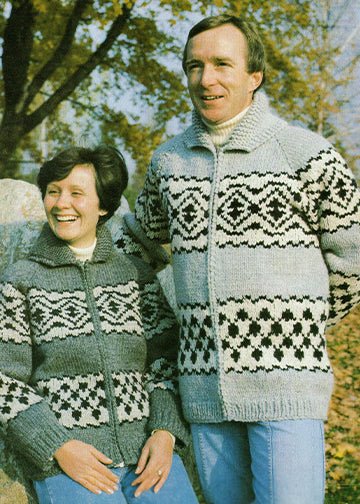 vintage knitting patterns download Day17Vintage U1009 Skeena Cowichan Sweater